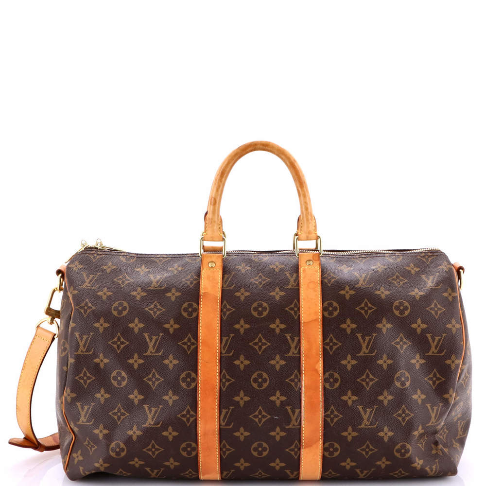 Louis Vuitton 45 Keepall Bandouliere Bag Monogram Canvas